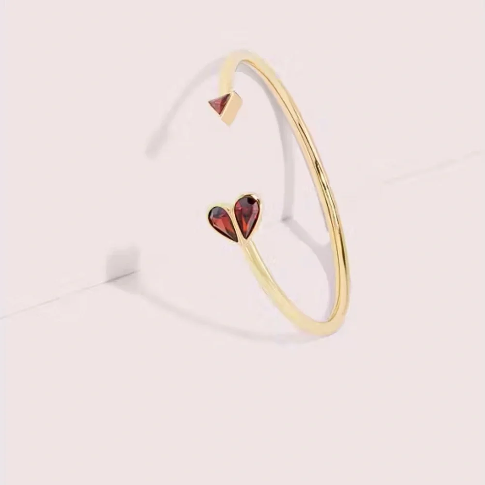 KATE SPADE Rock Solid Open Heart Flex Cuff NWT - Picture 3 of 9